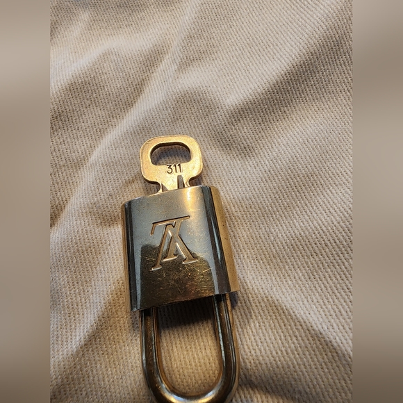 Louis Vuitton LV Gold Padlock Lock & Key #311 - Picture 2 of 8